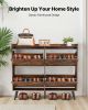 Farmhouse Shoe Cabinet with 4 Flip Drawers