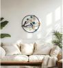 Metal Wall Art Bird on Tree Branch, Handcraft Decorative Bird Wall Decor for Living Room Bedroom Dining Room Office, Small Wall Art Hanging Decoration