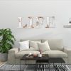 Large Wooden Letters 12 Inch Rustic Wooden Letters F for Wall Decor Home Wood Letters Sunflower Big Wood Wall Letters Decor for Living Room Bedroom Pa