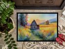 NEW Montana Bitterroot in Watercolor Doormat Front Door Mat Indoor Outdoor Rugs for Entryway, Non Slip Washable Low Pile, 18H X 27W