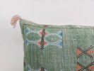 GREEN lumbar pillow cover Boho hand embroidered pillow cover Pillow cases Pillow shams For gift
