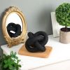 3 Link Wood Knot Rustic Home DÃ©cor Accents Hand Carved Coffee Table Decoration, Chain Link Decoration, Modern Shelf