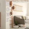 5.7 Inch Marquee Letters Wall Decor, Diamond Monogram Wooden Alphabet Signs, Living Room Bedroom Office Home Decor Wall Art