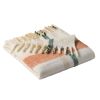Faux Mohair Cozy Couch Throw Blanket Ivory Plaid, 50x72"
