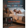 25.5inch Freestanding Fireplaces, 1500W 5120BTU Portable Electric Fireplace Stove Heater, with Overheating Protection,Adjustable Flames,Timer, Remote