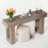 Long Wooden Console Table – Sofa Table for Behind Couch