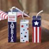 Rustic Wooden Firecracker Decor Set of 3