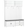 White Hall Tree with Storage Bench