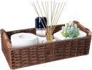 Round Paper Rope Storage Basket with Handles
