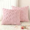 Valentine's Day Soft Plush Throw Pillow Covers 18x18 Inch Set of 2