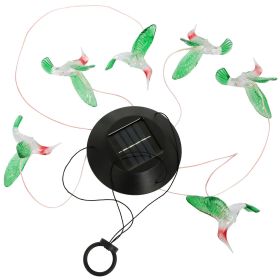 Solar Hummingbird Wind Chime with Color Changing LED Lights
