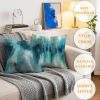 Turquoise Pillow Covers 18x18 Set of 4, Decorative Outdoor Modern Blue Teal Throw Pillow Covers