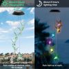 Solar Hummingbird Wind Chime with Color Changing LED Lights