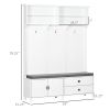White Hall Tree with Storage Bench