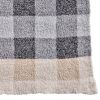 Oversized Cozy Knit Gingham Plaid Stripe Couch Throw Blanket for Adults