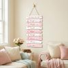 Pink Christian Decor for Girls Pink Bows Inspirational Girl Room Bible Verse Wall Art Decor Cute Bow Cherry Religious Hanging Sign for Girl Bedroom Su