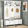 White Hall Tree with Storage Bench