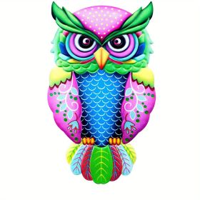 Metal Owl Wall Decor for Outdoor Garden & Patio (Style: Model B)