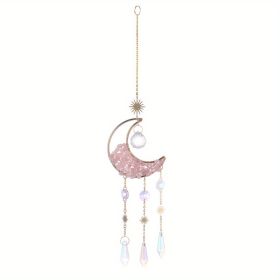 Rainbow Maker Sun Catcher with Crystal Prism (size: Pink)