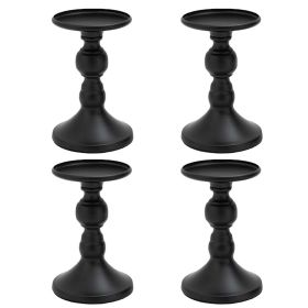 2/4pcs Metal Candle Holders Wedding Candlestick Crafts Candle Stand Centerpiece Road Lead Living Room Wedding Party Table Decor (Color: 4pcs candlestick, Ships From: China)