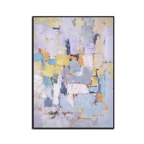 Colorful Geometric Abstract Painting Modern Canvas Poster Minimalist Wall Art Pictures For Living Room Aisle Studio Decor (size: 50x70cm)