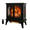 24 inch 3D Flame Electric Infrared Quartz Fireplace Stove with remote control