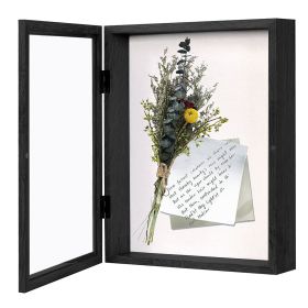 ( Don't Sell on Amazon;  Wayfair ) Front Opening Shadow Box Display Frame Case for Memorabilia;  Pins;  Awards;  Medals;  Tickets and Photos;  3 Inche (size: 8x10 inch)