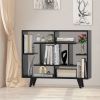 Geometric Bookcase with Anti-Tipping Kit and Storage Shelving Unit