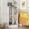 1PC 41 Inches 5-Cube Floor Bookcase with 2 Anti-Tipping Kits Home Office Bookcase