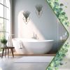 8 Pcs Hanging Planters with Artificial Eucalyptus Metal Hanging Vase Indoor Plants Holder Modern Geometric Boho Bathroom Wall Decor for Living Room Ho