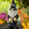 Biker Gnome Garden Statue Decor