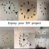 "Jumbo Minimalist Wall Clock â€“ No Frame Silent Quartz Clock for Home Decor"