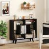 Geometric Bookcase with Anti-Tipping Kit and Storage Shelving Unit