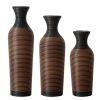 Desktop Vase, Brown Decorative Floor Vase, Classic and Neat Floor Vase, High Independent Flower Stand, Artificial Vine Vase, PVC Floor Vase