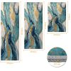 Three-piece kitchen rug set, non-slip and washable, abstract pattern kitchen hallway rug, soft and comfortable, suitable for sinks, floors, entrances,