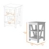 Clio Auxiliary Table, with two shelves