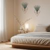 8 Pcs Hanging Planters with Artificial Eucalyptus Metal Hanging Vase Indoor Plants Holder Modern Geometric Boho Bathroom Wall Decor for Living Room Ho