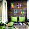 Metal Owl Wall Decor for Outdoor Garden & Patio
