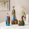 Abstract Woman Sculpture – Colorful Modern Figurine