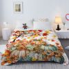 Fall Throw Blanket Pumpkin Flower Printed Blankets Soft Flannel Throw Cute Halloween Blanket Gifts for Kids Teens Boys Girls